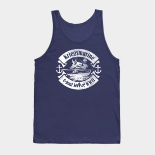 WW2 Kriegsmarine U-boat Service (distressed) Tank Top